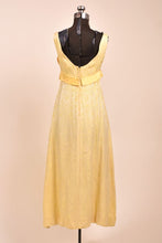 Load image into Gallery viewer, Yellow 60s Empire Waist Gown With Sash By Freeman's, XS
