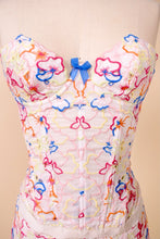 Load image into Gallery viewer, Floral Bustier Corset And Hot Pant Set By Agent Provocateur, XS/S
