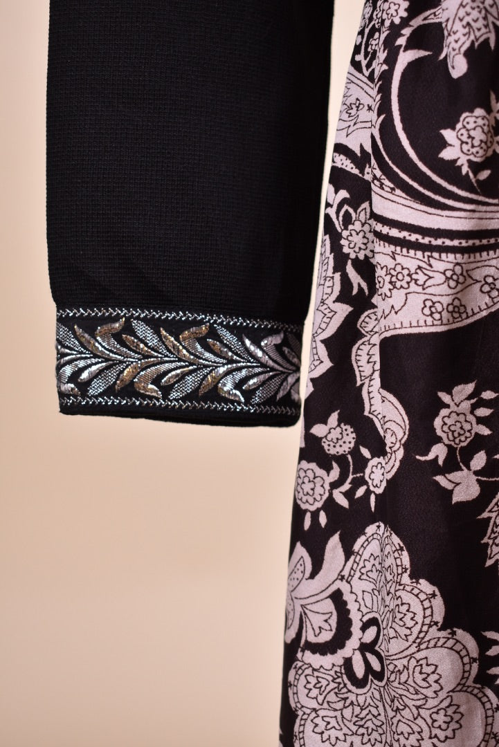 Black Paisley Maxi Dress By , M