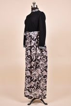 Load image into Gallery viewer, Black Paisley Maxi Dress By , M
