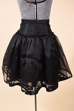 Load image into Gallery viewer, Black Taffeta Short Skirt By J.R. Morrissey, XS
