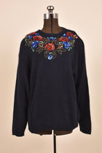 Load image into Gallery viewer, 80s Angora &amp; Silk Sequin Sweater as shown from the front

