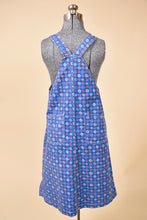 Load image into Gallery viewer, Blue LL Bean jumper dress is shown from the back. This jumper has two back pockets.
