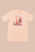 Beige Bob Dylan 1978 tour Tee Shirt By Ched: Shown from Front