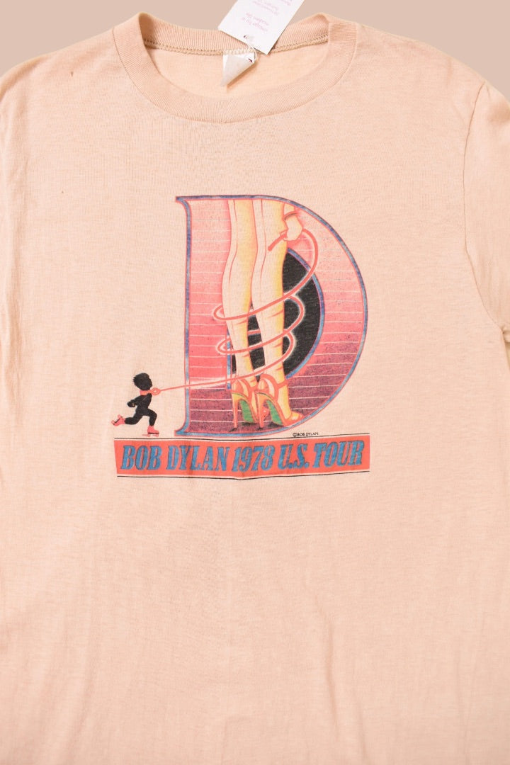 Beige Bob Dylan 1978 tour Tee Shirt By Ched: Shirt Decal