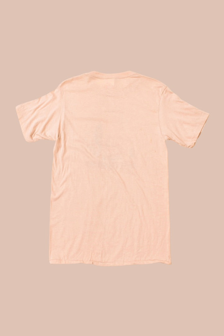 Beige Bob Dylan 1978 tour Tee Shirt By Ched: Shown from Back