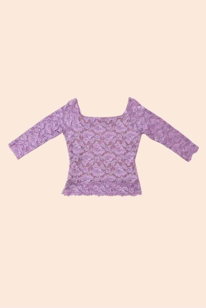 Purple Lace Mesh Scoopneck Top By Hanky Panky – THE VAULT