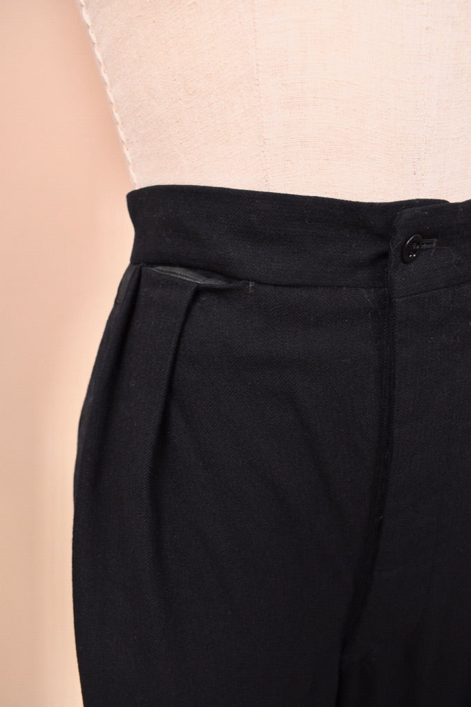 Wool U.S. Navy Issue Button Fly Trousers, S