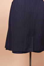 Load image into Gallery viewer, Navy Linen Skirt by Giorgio Sant Angelo, L
