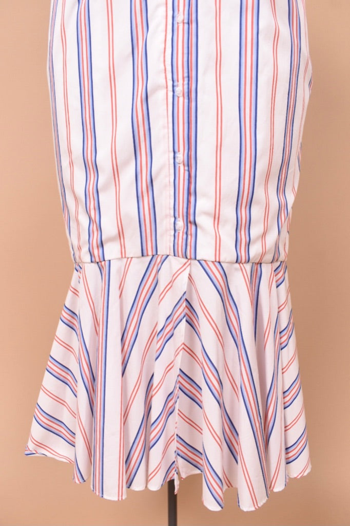 Designer Deadstock Striped Cotton Tie Dress by Nicholas bottom