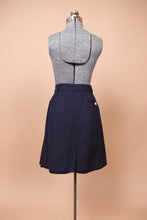 Load image into Gallery viewer, Navy Linen Skirt by Giorgio Sant Angelo, L

