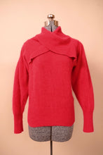 Load image into Gallery viewer, Fuchsia Criss-Crossed Collar Sweater, By Richard &amp; Co., M
