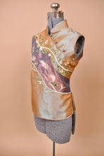 Load image into Gallery viewer, Metallic Floral Embroidered Top by Madame Butterfly, M
