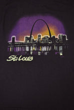 Load image into Gallery viewer, Vintage single stitch St Louis tee shirt by Mackler is shown from the front. 
