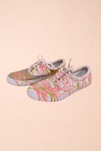 Load image into Gallery viewer, White Paint Splattered Canvas Sneakers By Goodfellows, W8
