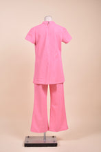 Load image into Gallery viewer, Bubblegum Pink 70s Two-Piece Mock Neck Set, M
