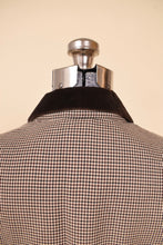 Load image into Gallery viewer, Vintage eighties brown houndstooth Mota Intl set is shown from the back. 
