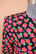 Load image into Gallery viewer, Pink 90s Fruit Dress and Blazer Set By Adele Simpson, S/M
