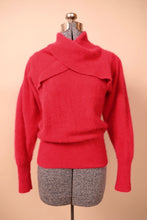 Load image into Gallery viewer, Fuchsia Criss-Crossed Collar Sweater, By Richard &amp; Co., M
