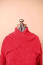 Load image into Gallery viewer, Fuchsia Criss-Crossed Collar Sweater, By Richard &amp; Co., M
