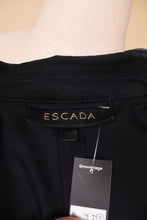 Load image into Gallery viewer, Black 2 Piece Pantsuit with White Contrast Stitching By Escada, S/M
