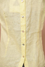 Load image into Gallery viewer, Yellow Linen Tank Top By Max Studio, S
