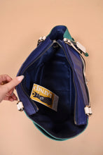 Load image into Gallery viewer, Blue Y2K Leather Colorblock Carrie Purse By Coach
