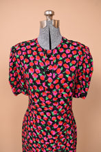 Load image into Gallery viewer, Pink 90s Fruit Dress and Blazer Set By Adele Simpson, S/M
