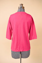 Load image into Gallery viewer, Vintage nineties DIY western inspired fringe top is shown from the back. 
