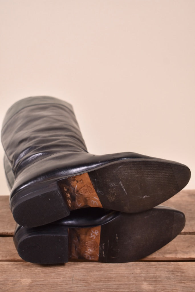 Black Riding Boots By Gucci, 7