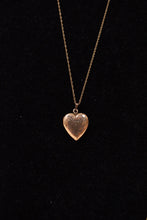 Load image into Gallery viewer, Victorian 12K Gold Fill Puffy Heart Locket With “L K” Initials
