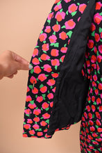 Load image into Gallery viewer, Pink 90s Fruit Dress and Blazer Set By Adele Simpson, S/M
