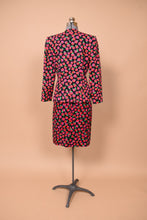 Load image into Gallery viewer, Pink 90s Fruit Dress and Blazer Set By Adele Simpson, S/M
