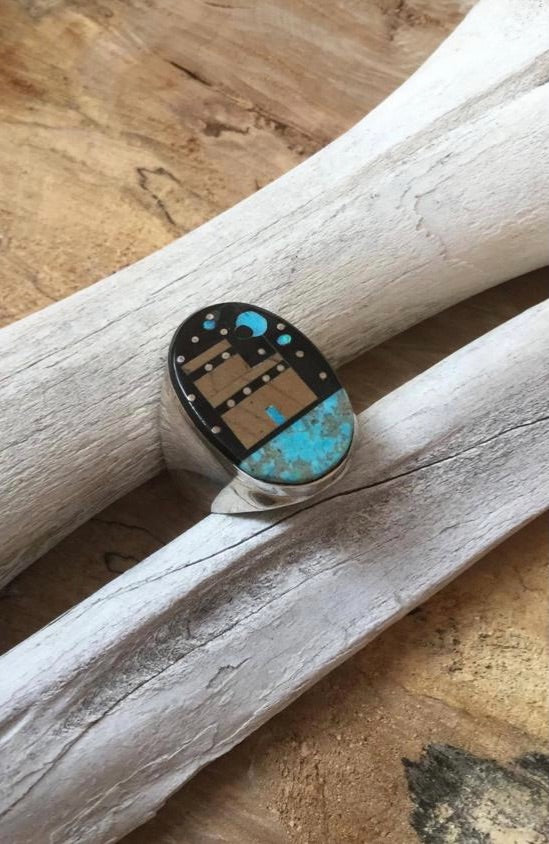 Night Sky Zuni Ring