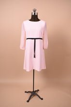 Load image into Gallery viewer, Pale pink Ted Baker babydoll mini dress is shown from the front.
